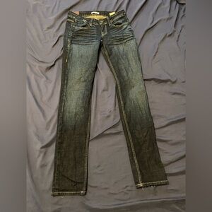 Sinclair ELON Size 25 Blue Denim Jeans Dark Wash